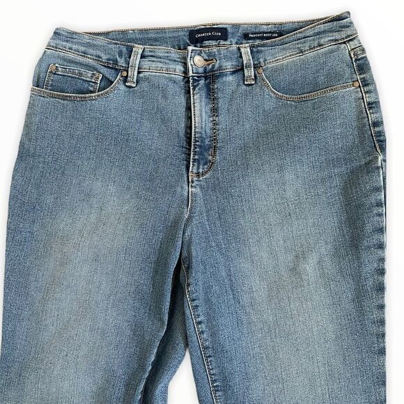 Charter Club Prescott Light Wash Bootcut Jeans 10S - Picture 7 of 12